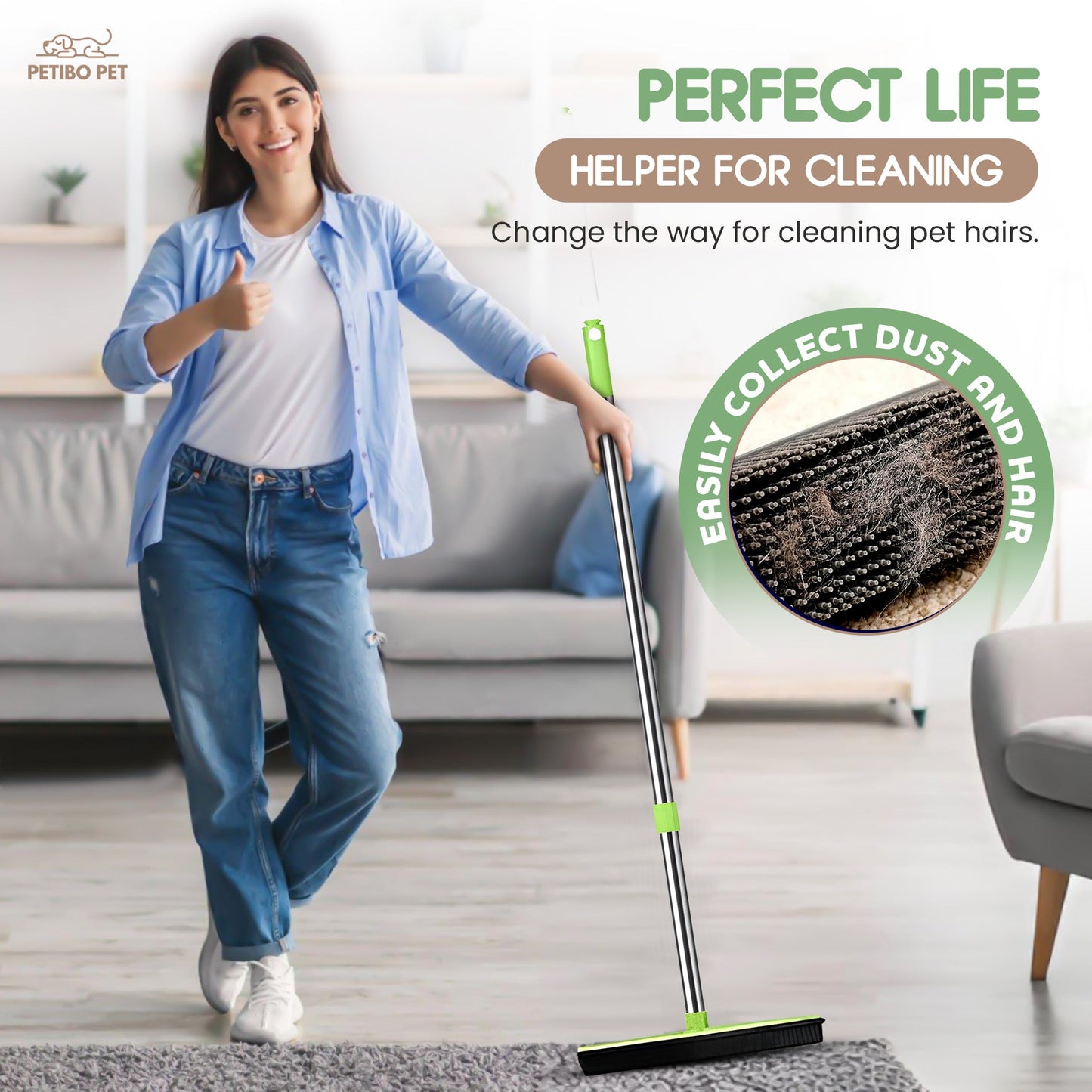 Pet | Rubber Broom