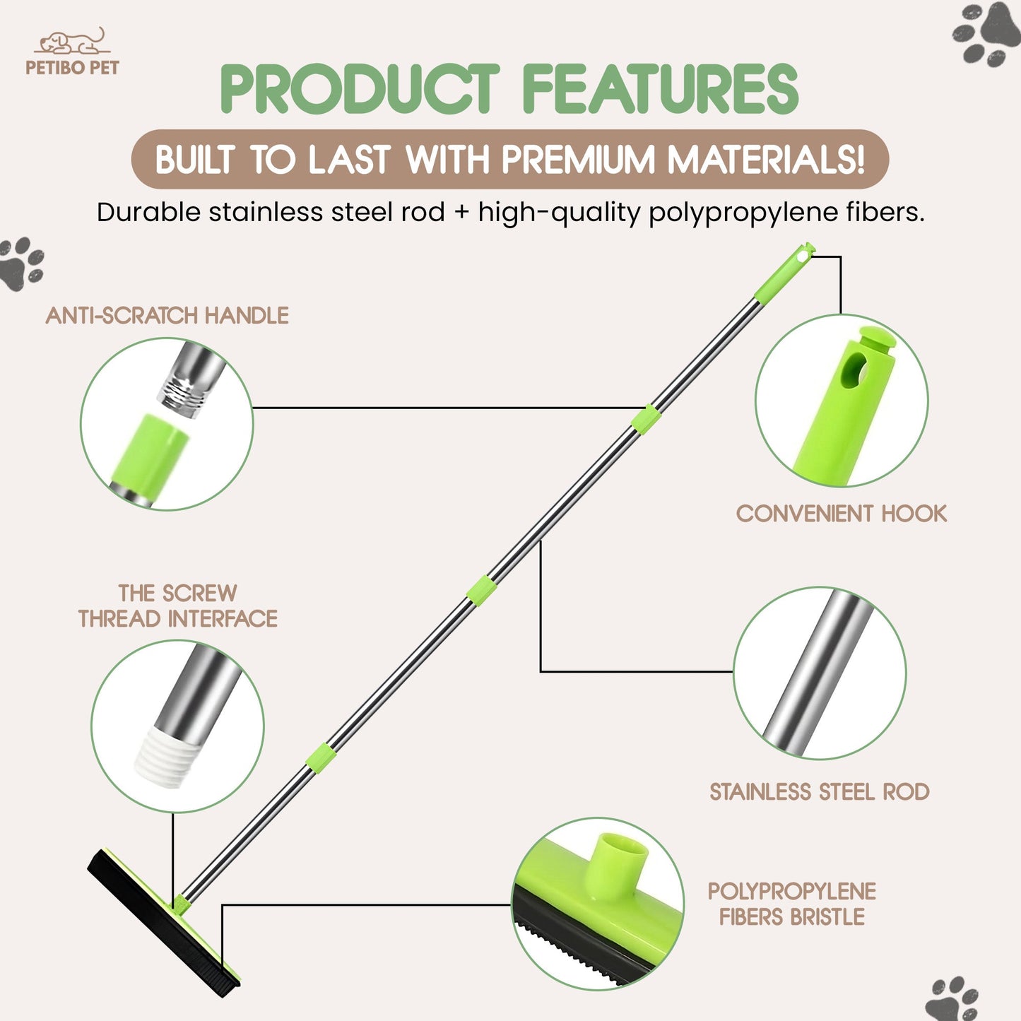 Pet | Rubber Broom