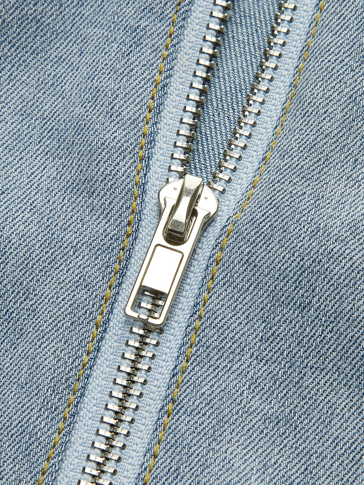 Button-Front Denim Sleeveless Dress