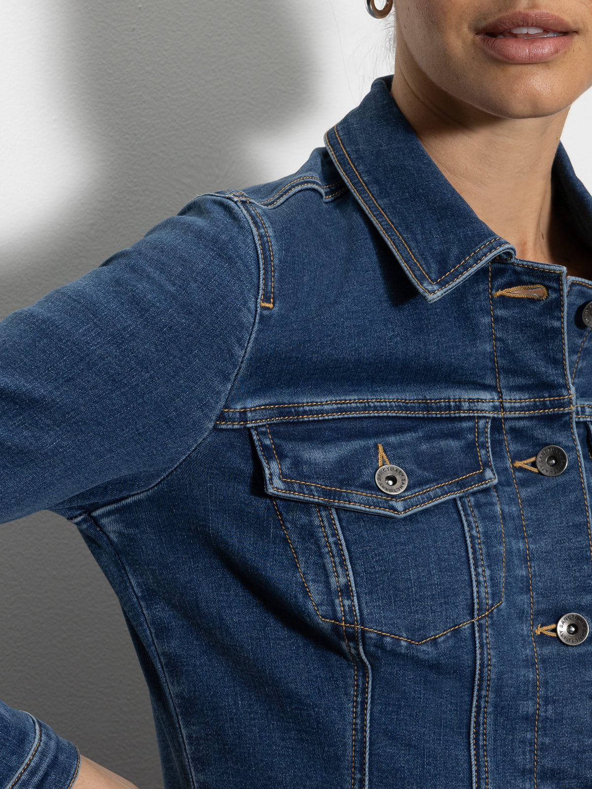 Sculpted Denim Mini Dress Royalty