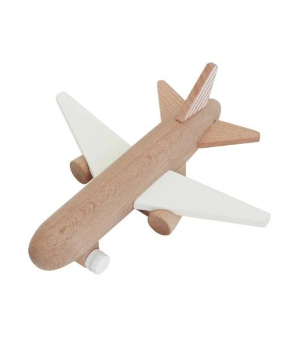 Wooden Hikoki Wind-Up Jet