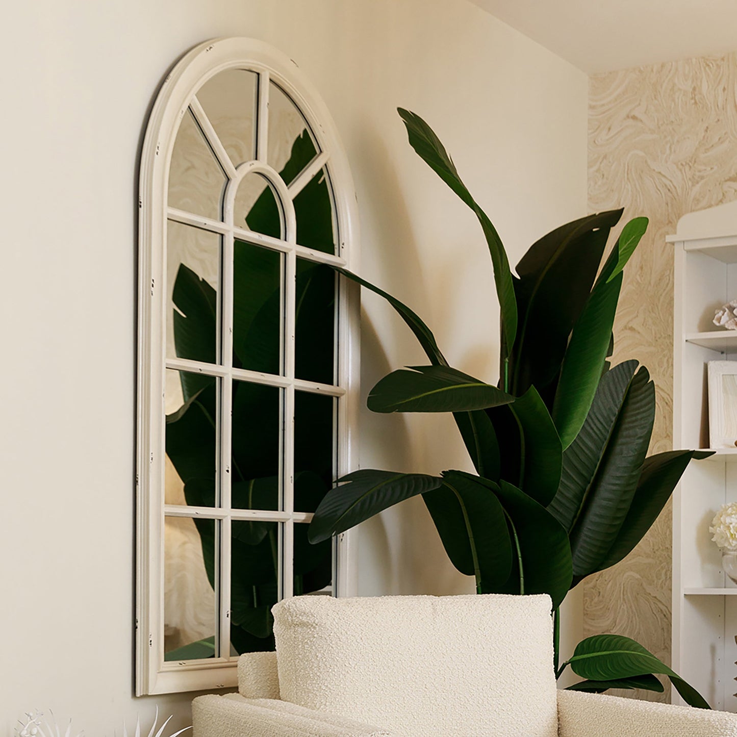 Collingwood White Window Mirror