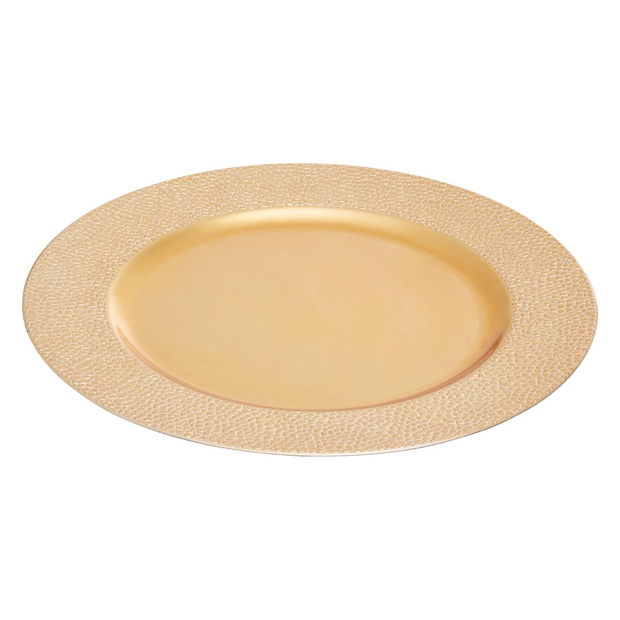 Comet Gold Pebble Effect Charger Plate