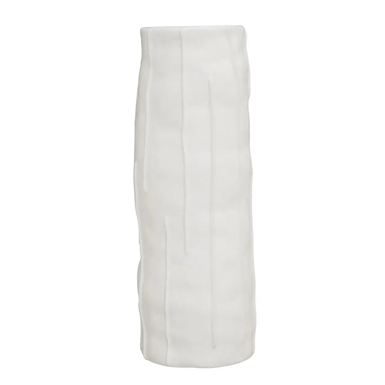 Corazi White Textured Abstract Vase