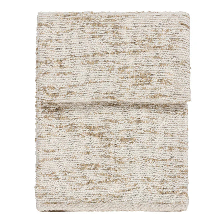 Escape Natural Textured Cream & Beige Throw