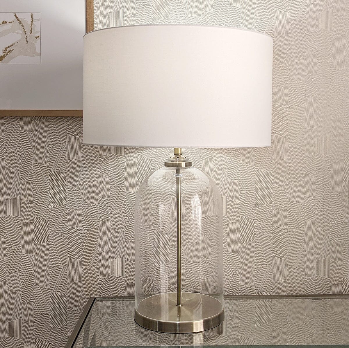 In Stock - Adella Large Antique Brass & Gold Table Lamp
