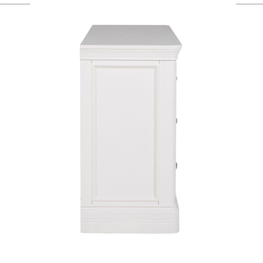 In Stock - Louvre White Wooden 7 Drawer Chest