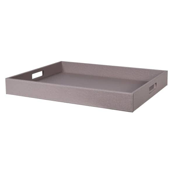 Larissa Luxury Mink Faux Ostrich Rectangular Tray