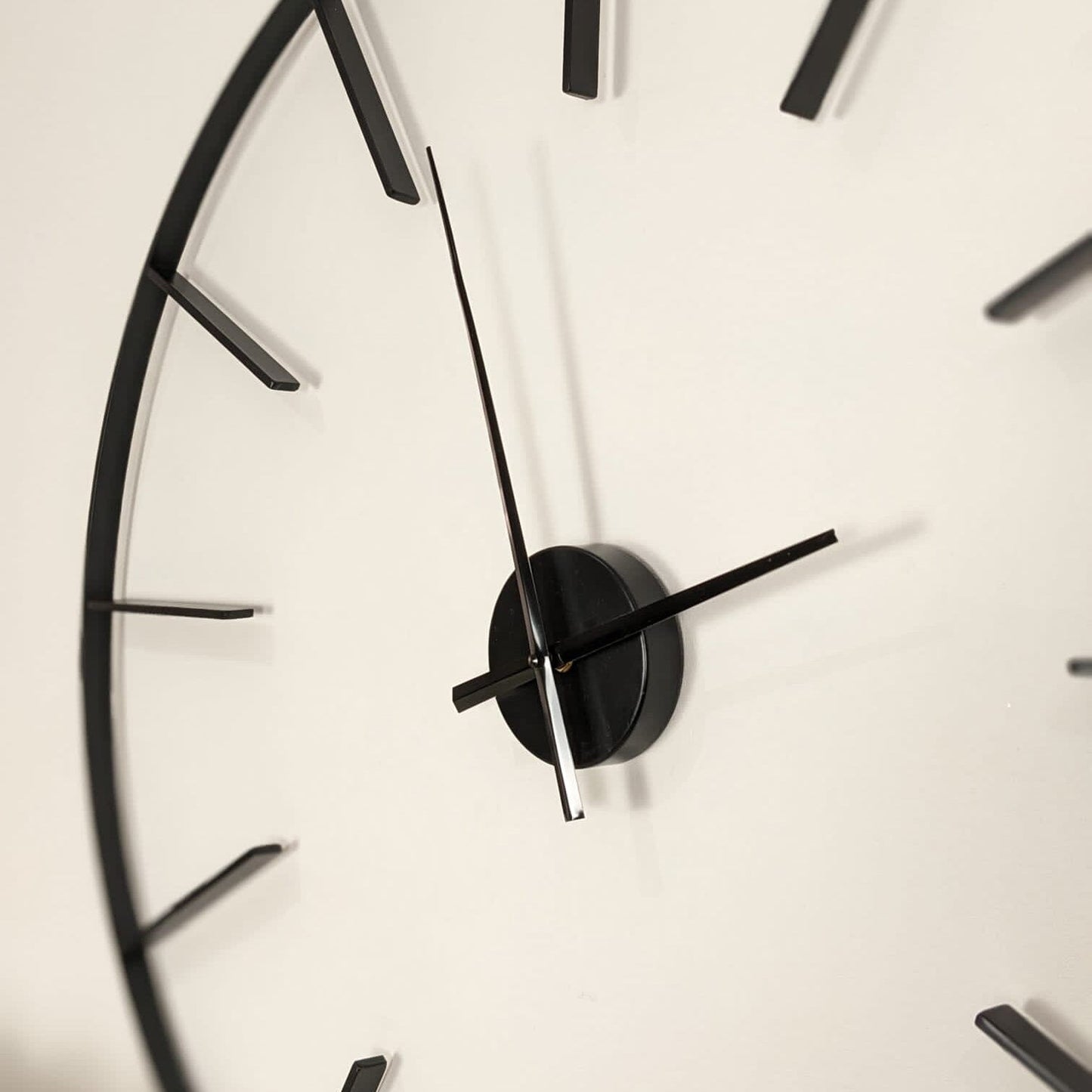 Portland Black Skeleton Wall Clock