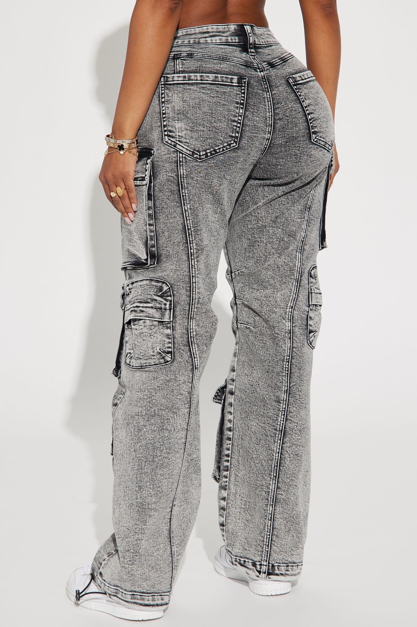 Fairfax High Rise Stretch Cargo Jeans