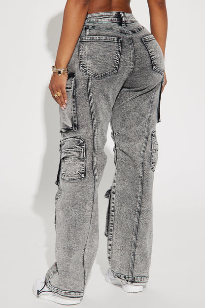 Fairfax High Rise Stretch Cargo Jeans