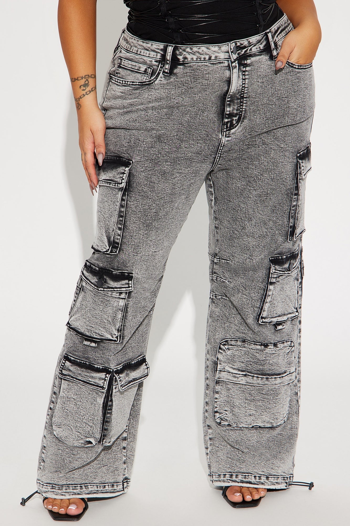 Fairfax High Rise Stretch Cargo Jeans