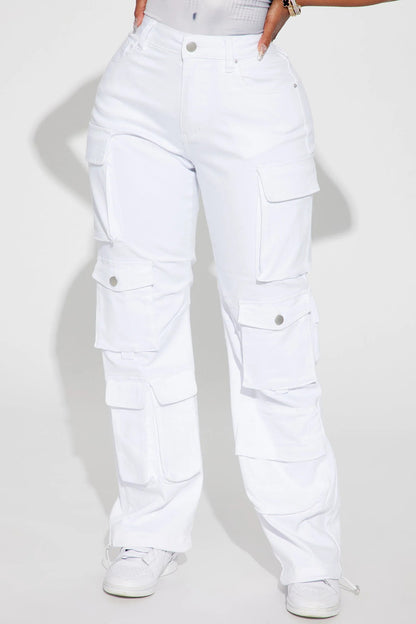 Fairfax High Rise Stretch Cargo Jeans