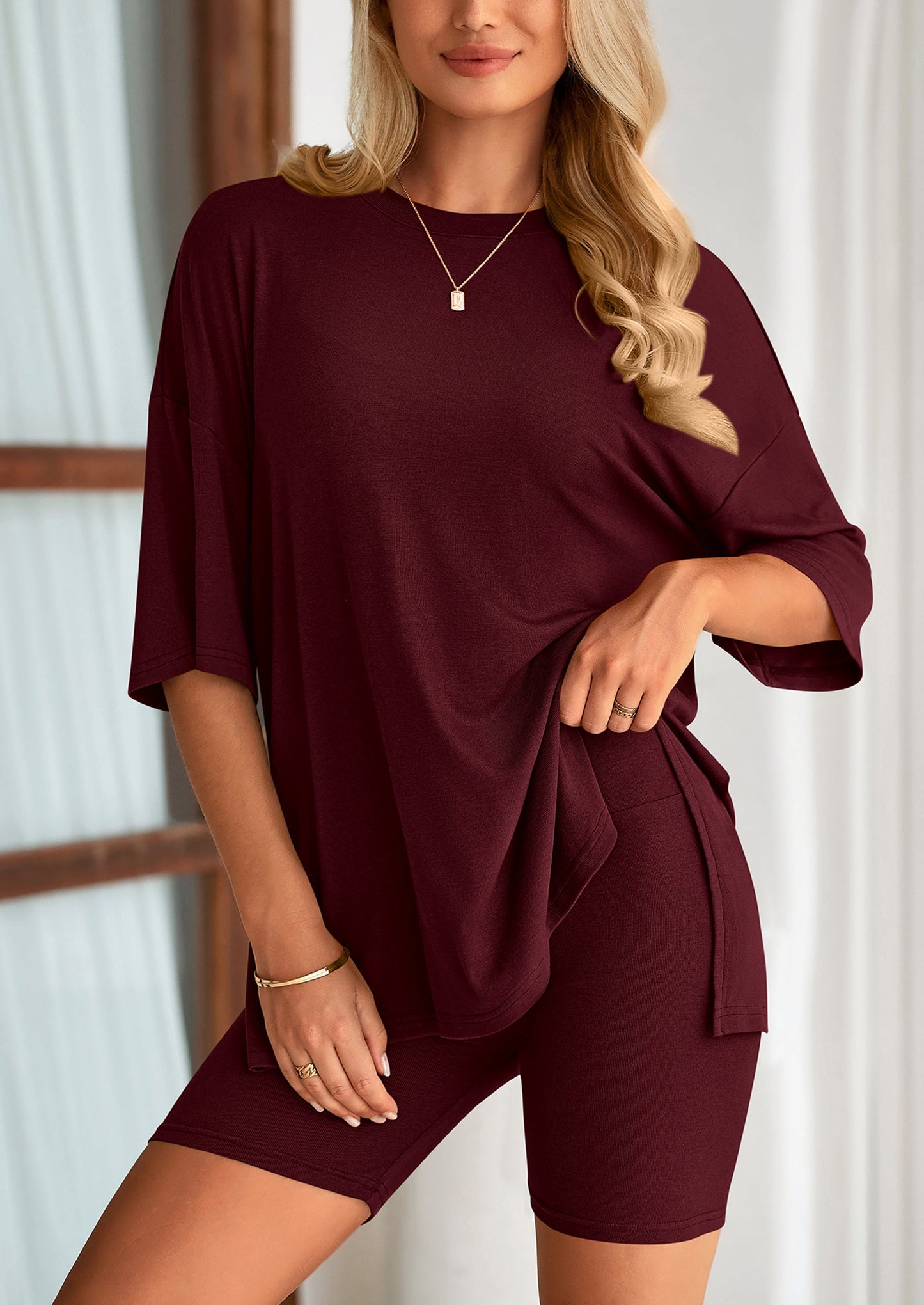 Summer Casual Top & Shorts 2-Piece Set