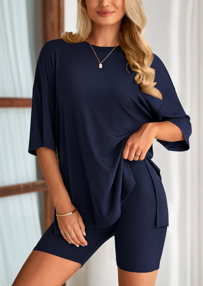 Summer Casual Top & Shorts 2-Piece Set