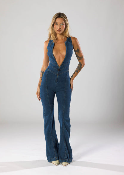 Heartthrob Denim Jumpsuit