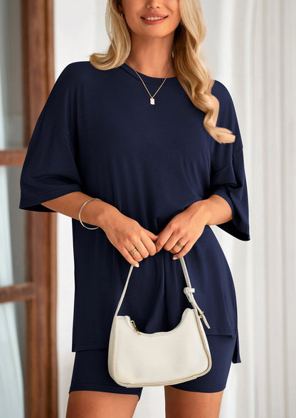 Summer Casual Top & Shorts 2-Piece Set