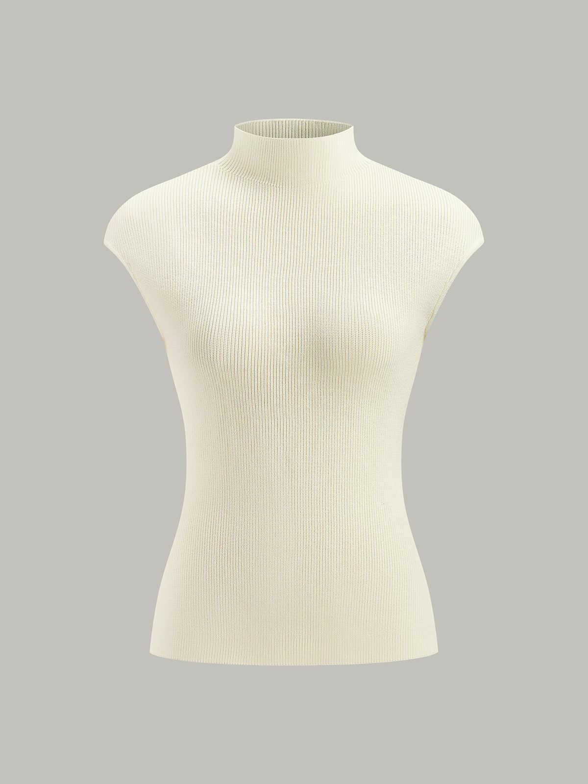 Backless Ribbed Knit Top