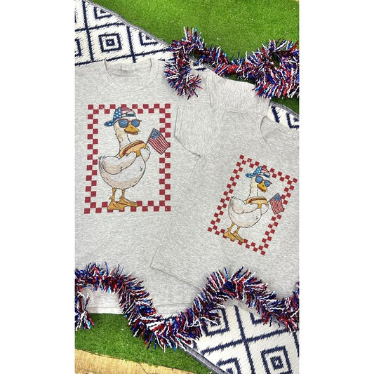 Patriotic Goose Graphic T-Shirt