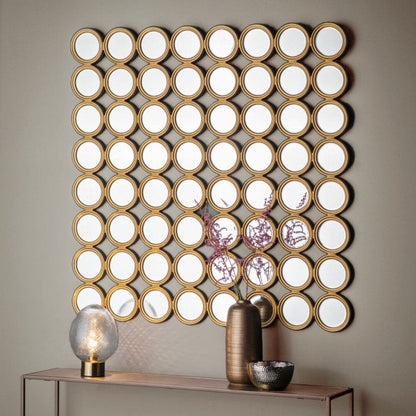 Battersea Gold Circles Wall Mirror