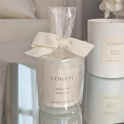 Beach Walks White Petite Candle - Sea Salt & Oakmoss
