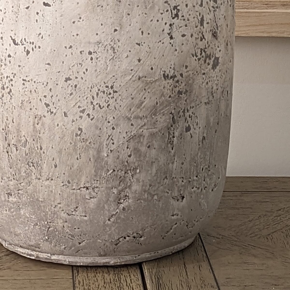 Buxton Neutral Distressed Tall Stone Vase