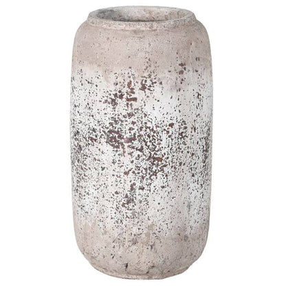 Buxton Neutral Distressed Tall Stone Vase