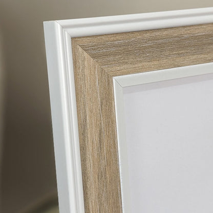 Calista Natural Wooden & White Photo Frame - 4x6"