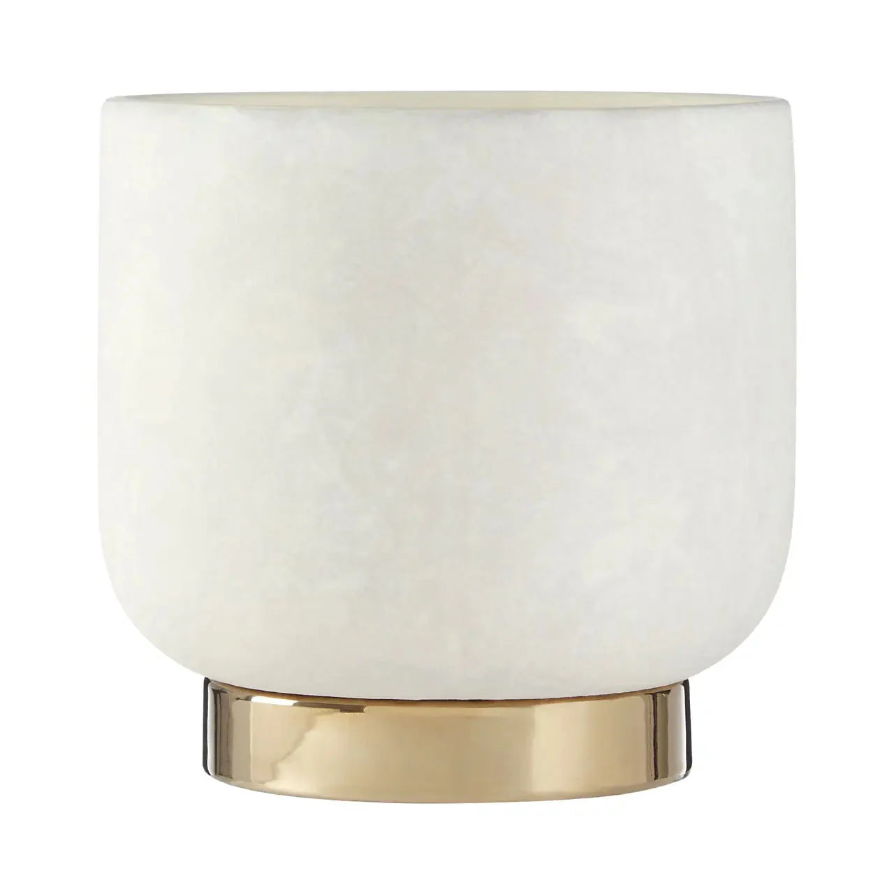 Cinzia Large Ceramic White & Gold Planter