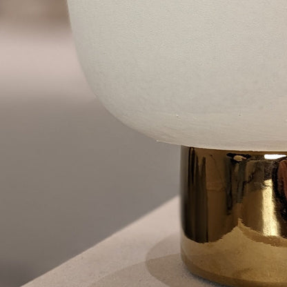 Cinzia Large Ceramic White & Gold Vase