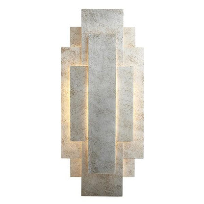 In Stock - Leora Rectangular Champagne Panel Wall Light