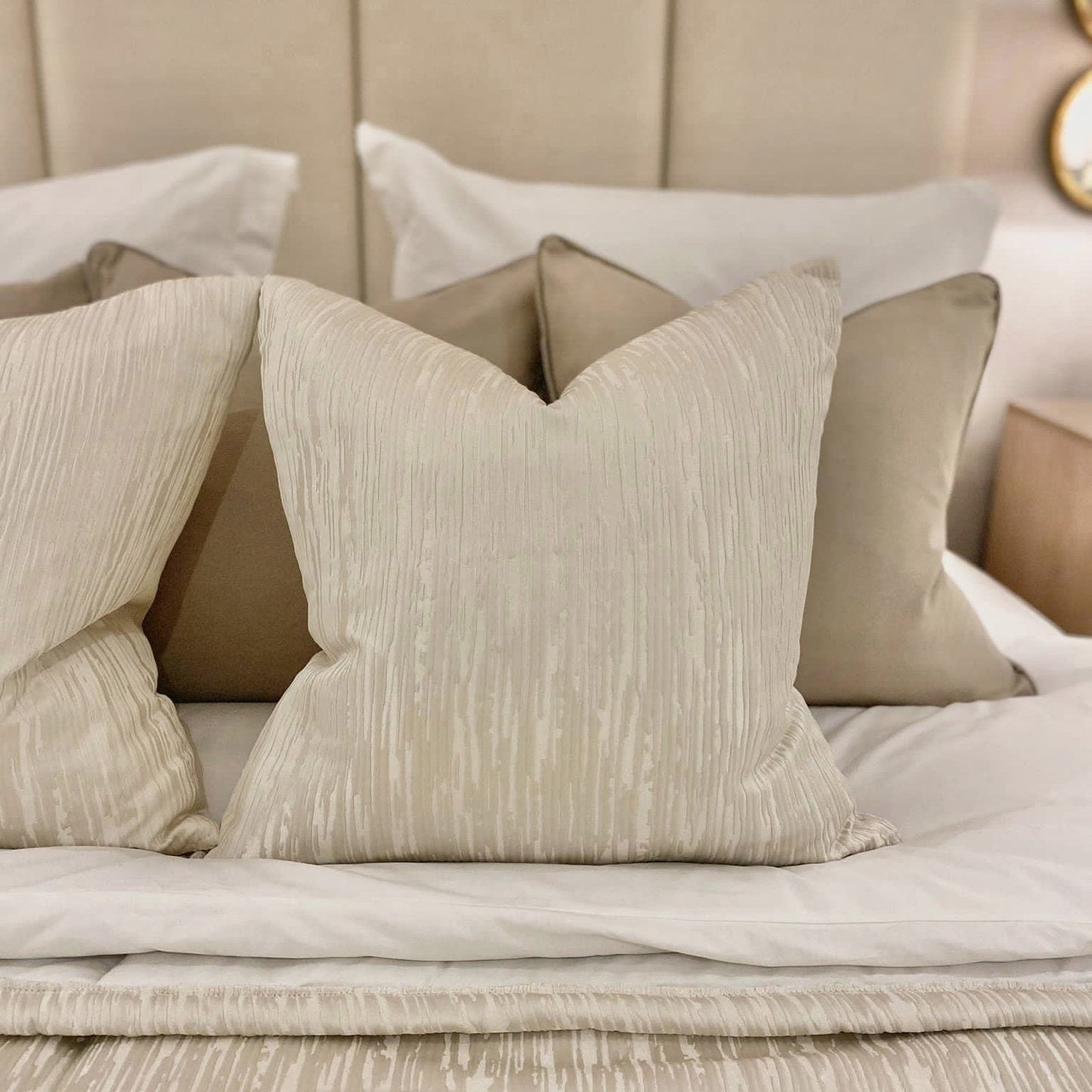 Colby Champagne Cushion - 50 x 50cm