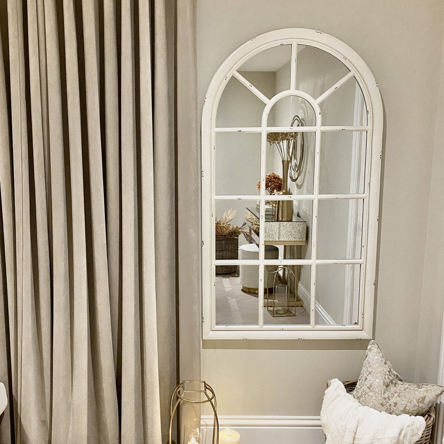 Collingwood White Window Mirror