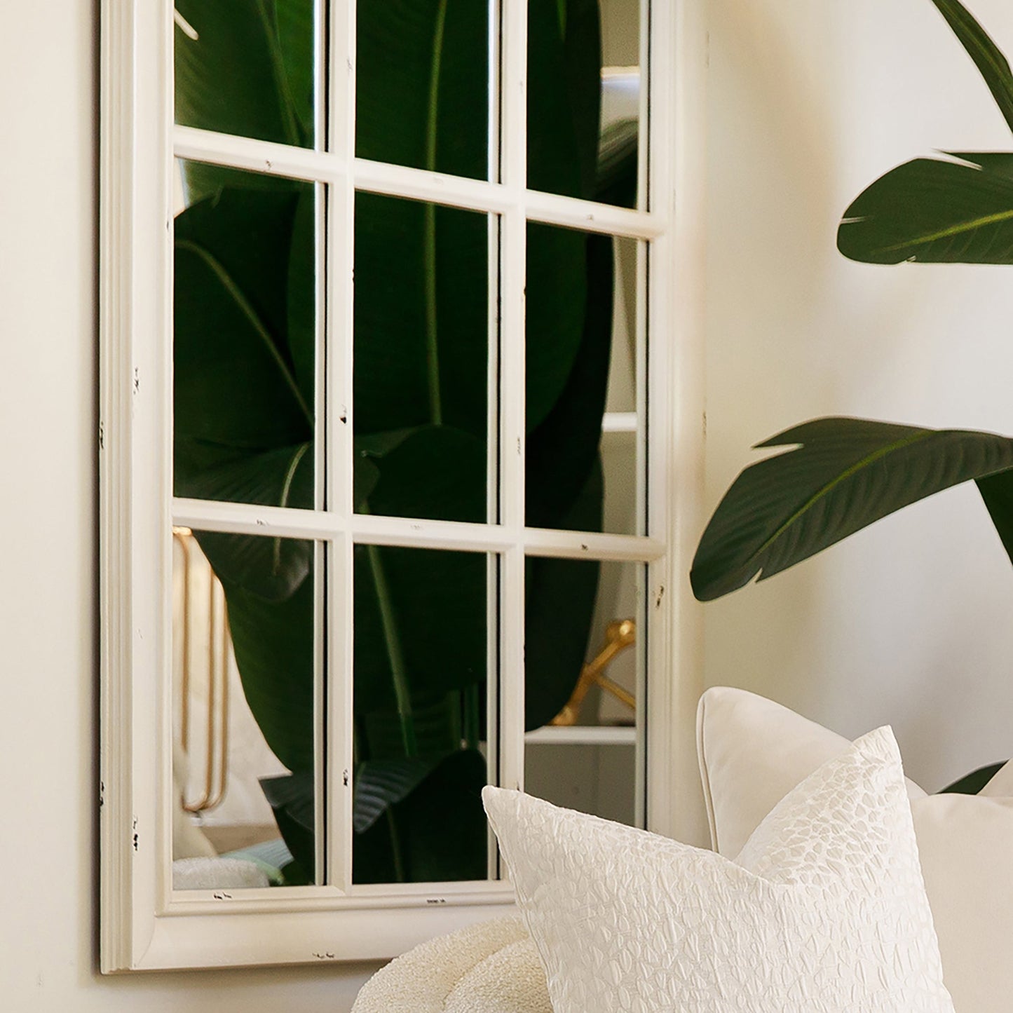 Collingwood White Window Mirror