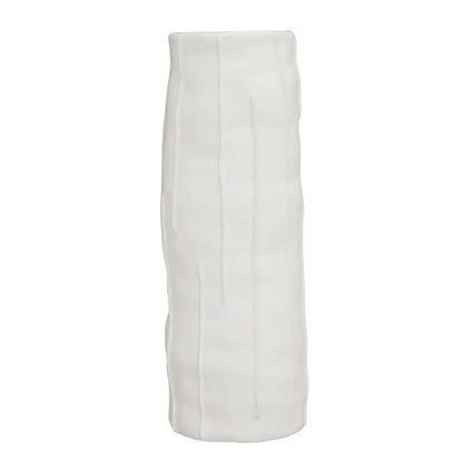 Corazi White Textured Abstract Vase