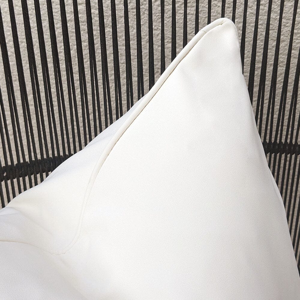 Cream Piped Outdoor Cushion - 43 x 43cm