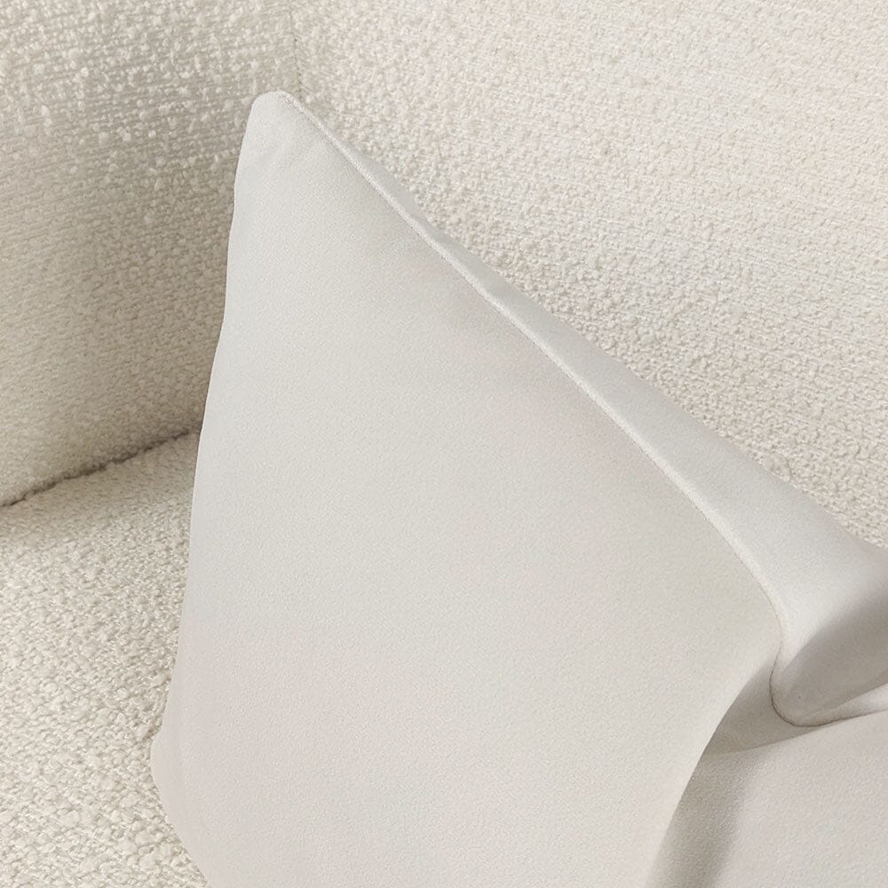 Cream Velvet Bolster Cushion - 35 x 50cm
