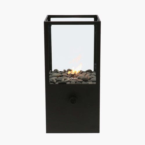 Ember Black Rectangular Fire Lantern