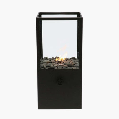 Ember Black Rectangular Fire Lantern