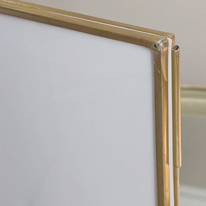 Emere Brass & Glass Double Photo Frame