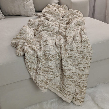 Escape Natural Textured Cream & Beige Throw