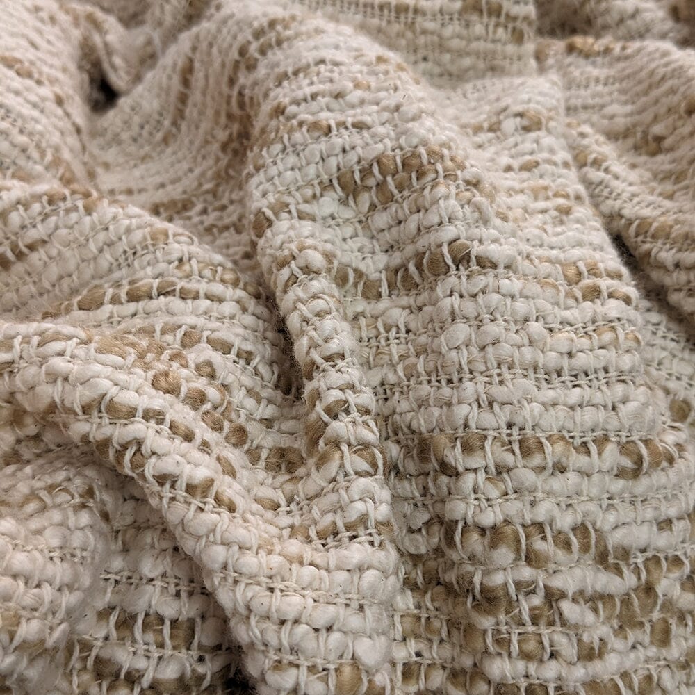 Escape Natural Textured Cream & Beige Throw