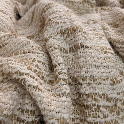 Escape Natural Textured Cream & Beige Throw