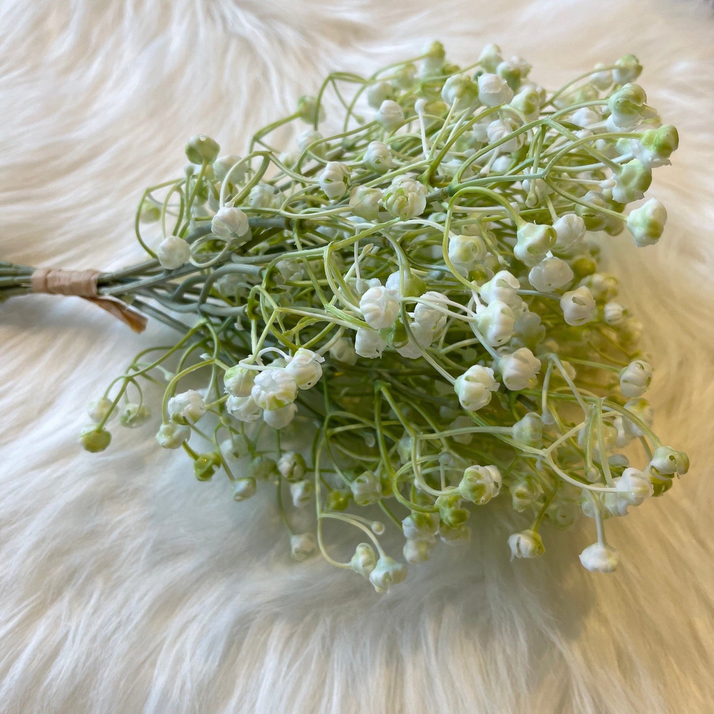 Faux White Gypsophilia Bunch of Flowers