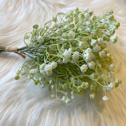 Faux White Gypsophilia Bunch of Flowers