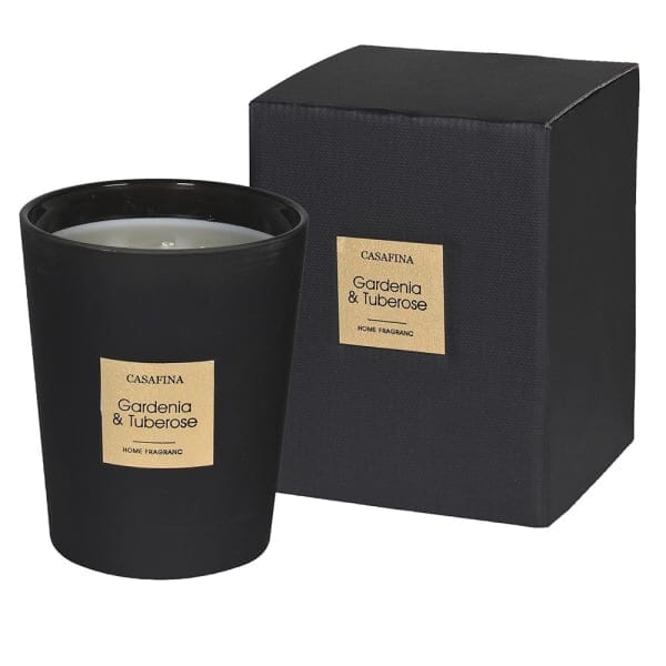 Gardenia & Tuberose Large Black Candle