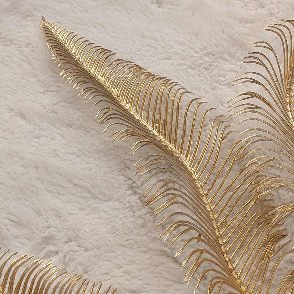 Gold Faux Fern Leaf Single Stem Floral