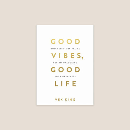 Good Vibes Grey & Gold Coffee Table Book