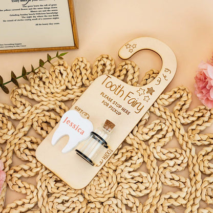 Personalised Tooth Fairy Pickup Dropoff Door Hanger
