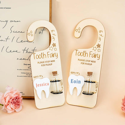 Personalised Tooth Fairy Pickup Dropoff Door Hanger